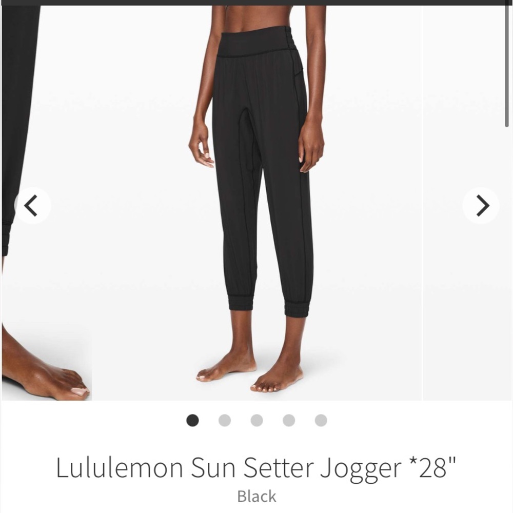 lululemon athletica Sun Setter Jogger in Black